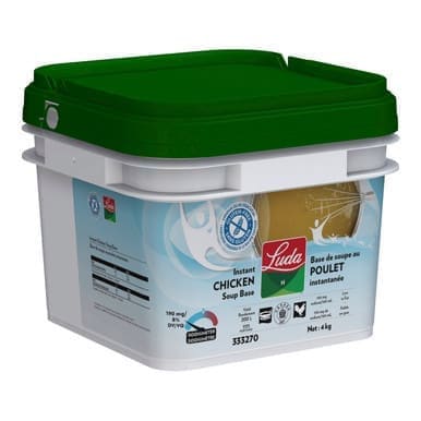Luda H Chicken Soup Base, Low Sodium, Gluten Free | 4KG/Unit, 1 Unit/Case