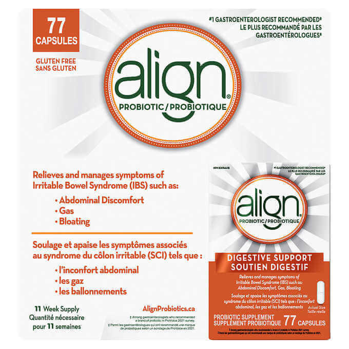 Align Probiotic Supplement - 77 Capsules | Gut Health Support