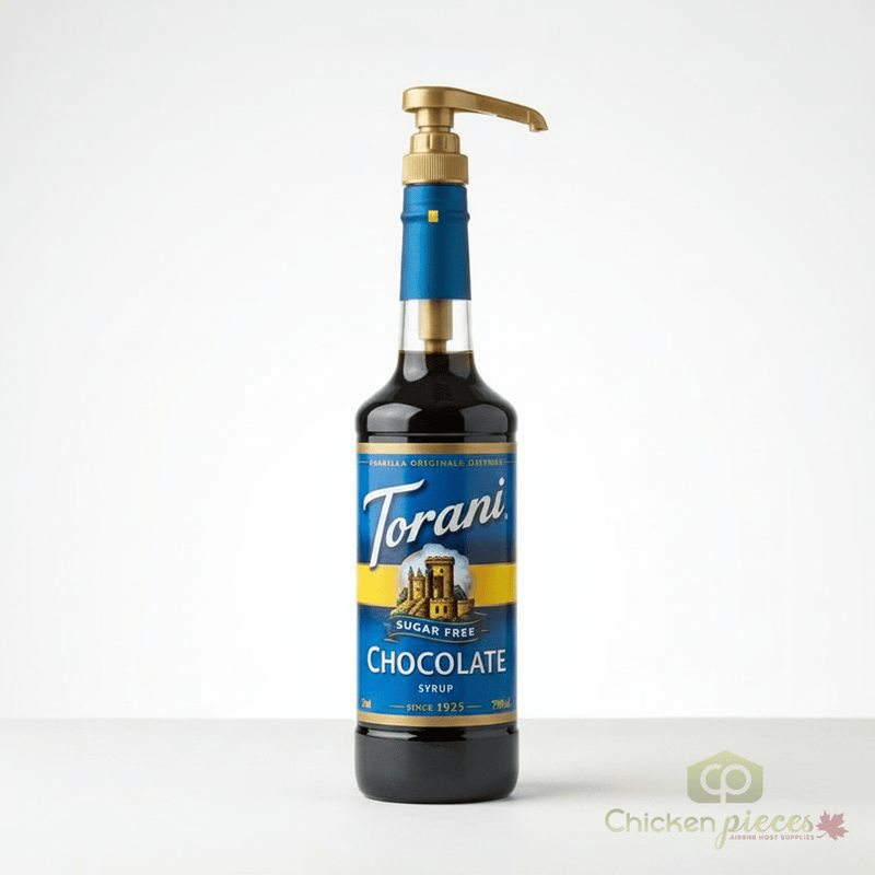 Torani Sugar-Free Chocolate Flavoring Syrup Plastic 750 mL Bonus Squeeze Pump