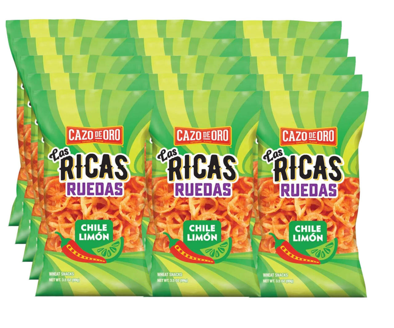 Cazo de Oro 3.5 oz Chili Lime Wheat Wheels 3.28 lbs (15-Case