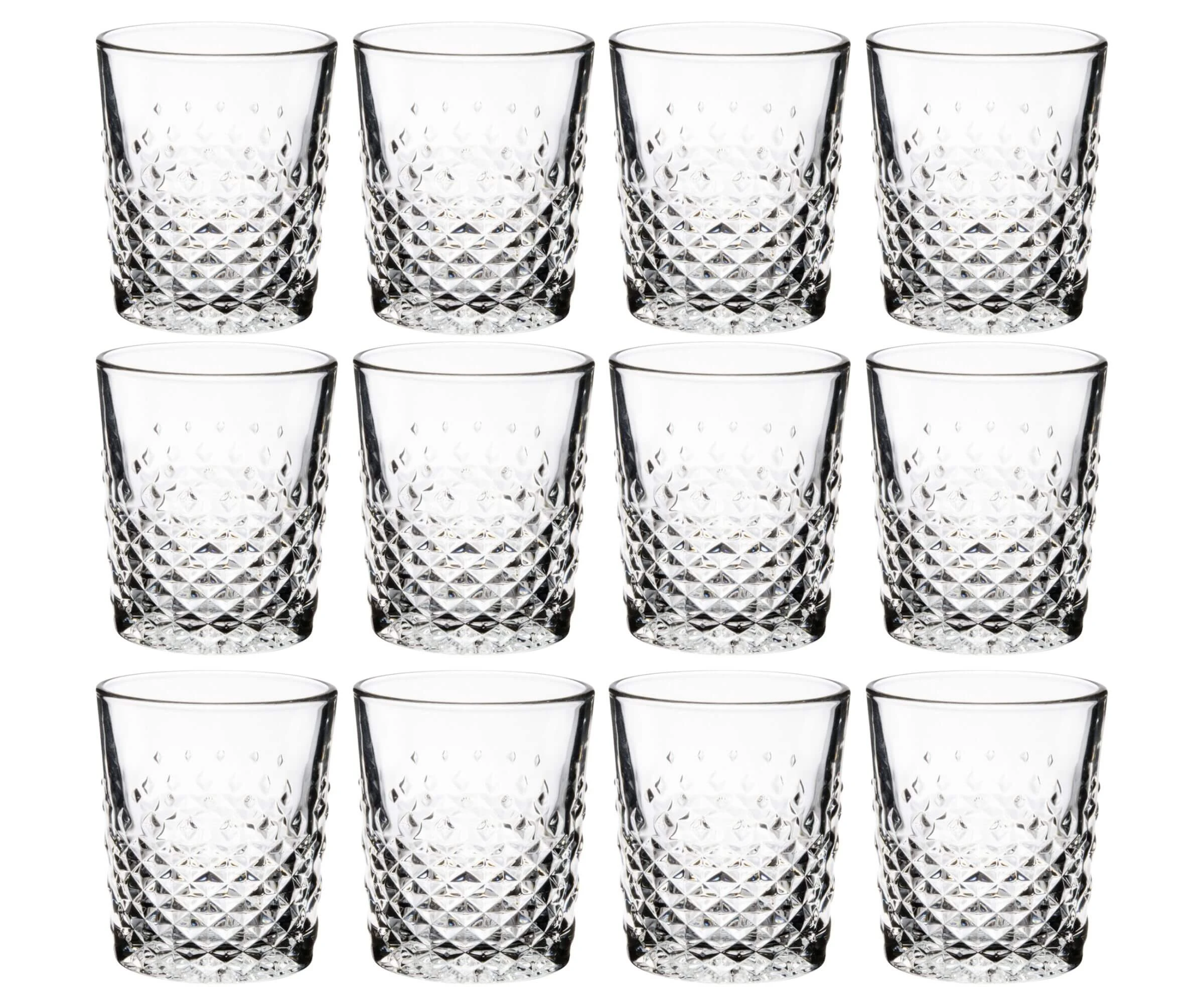 Libbey Carats 12 oz. Rocks/Double Old Fashioned Glass - 12/Case