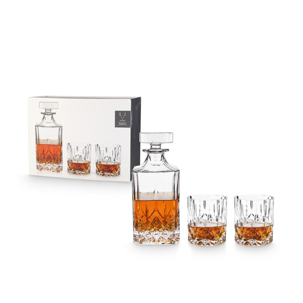 Admiral 3-Piece Decanter & Tumbler Set by Viski®