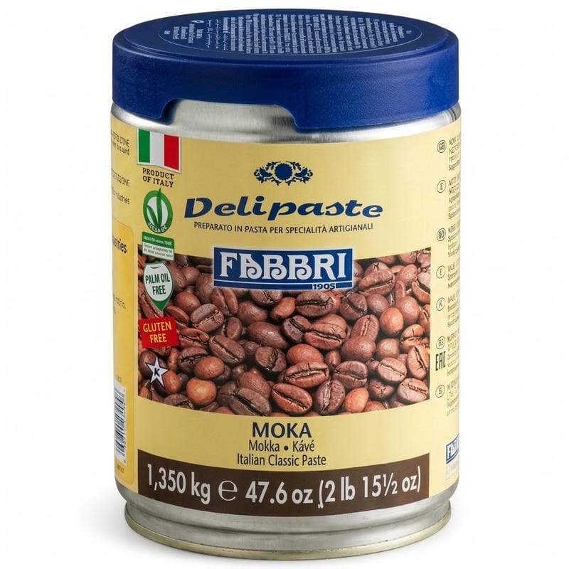 Fabbri Delipaste 1.35 kg Moka / Coffee Flavoring Paste - Intense Brew