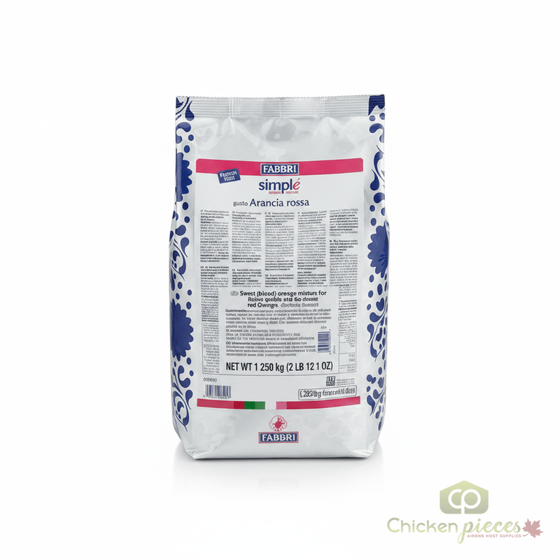 Fabbri 1.25 kg (2.75 lbs) Blood Orange Simple One-Step Soft Serve Dessert Mix