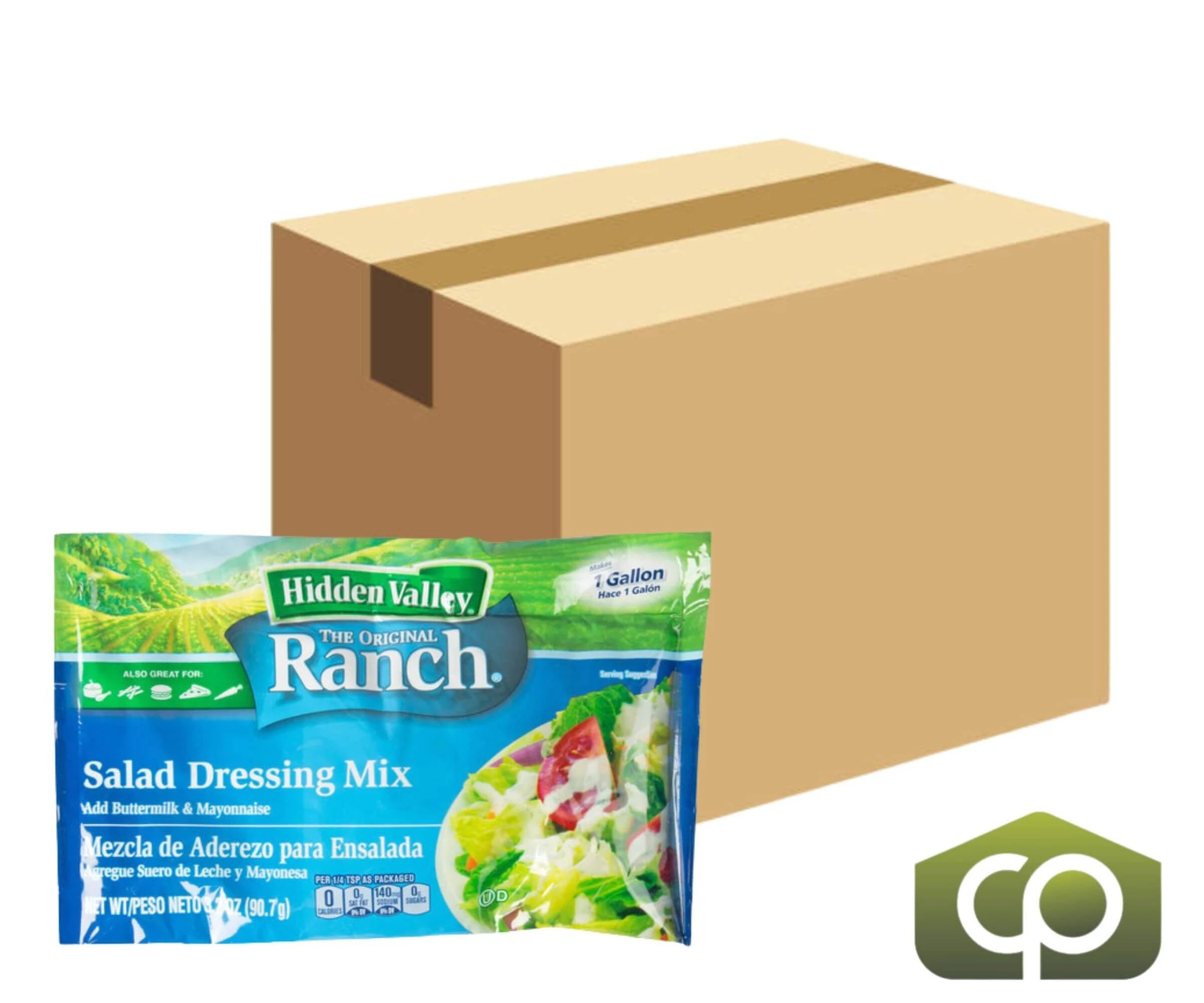 Hidden Valley Ranch Effortless Elegance Salad Dressing Mix - 3.2 oz., 18/Case