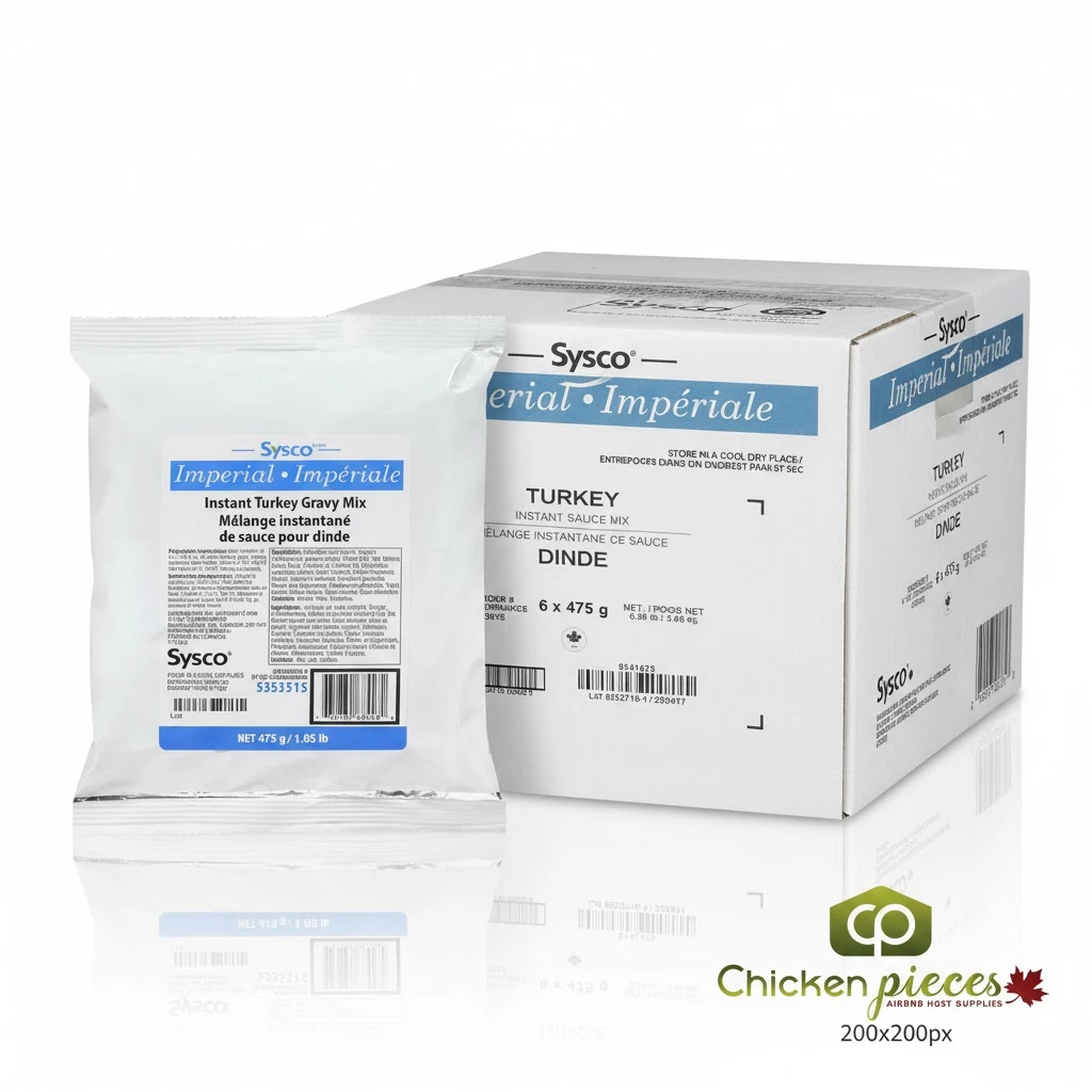 Sysco Imperial Gravy Turkey Mix Instant 475GR/1.04 LBS Bulk size (6/Case)- Canadian Made