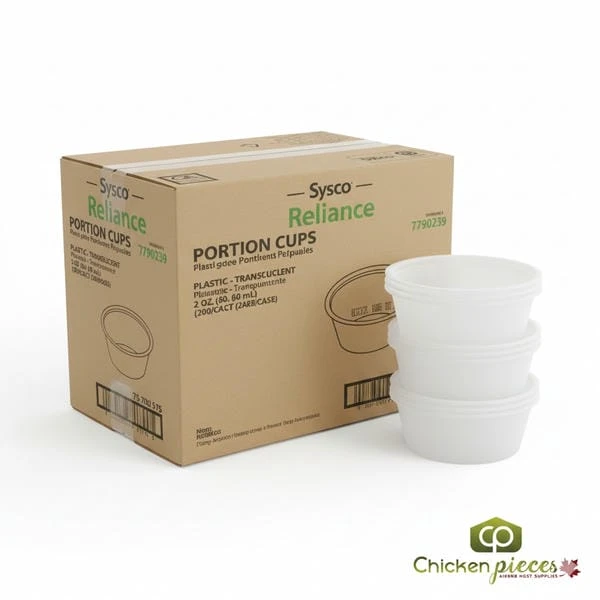 Sysco Reliance Cup Plastic Portion Trans 2 oz. (200/Case)