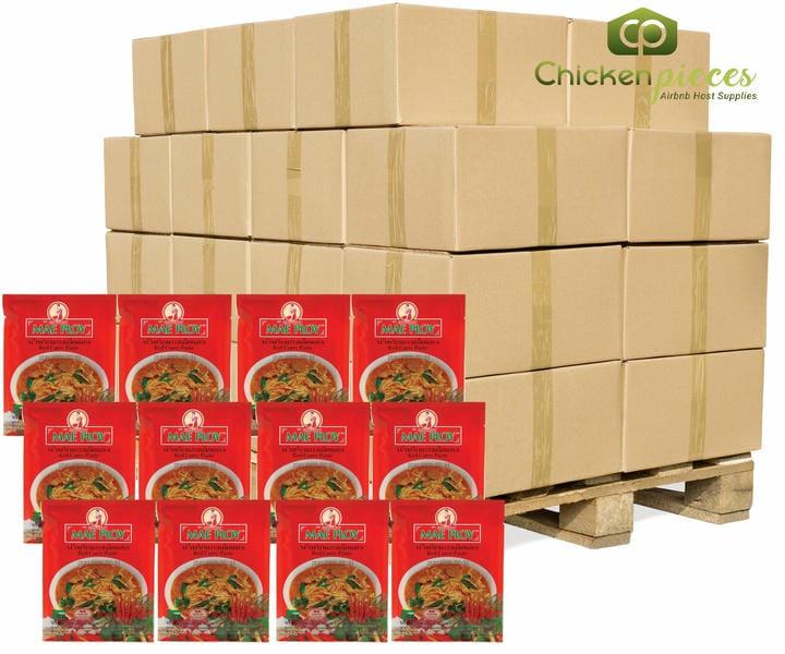 Mae Ploy Red Curry Paste Bulk 50g| 12/CASE | 50 CASES PER PALLET-(Total 600 Units)
