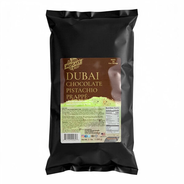MOCAFE Dubai Chocolate Pistachio Frappe Mix 3 lb - Café Base