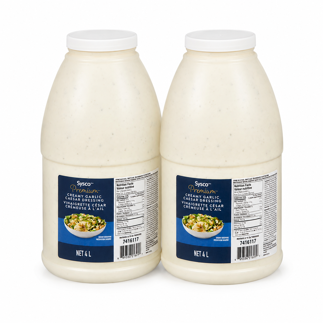 Sysco Premium Creamy Garlic Caesar Dressing 4 Litre (2/CASE)