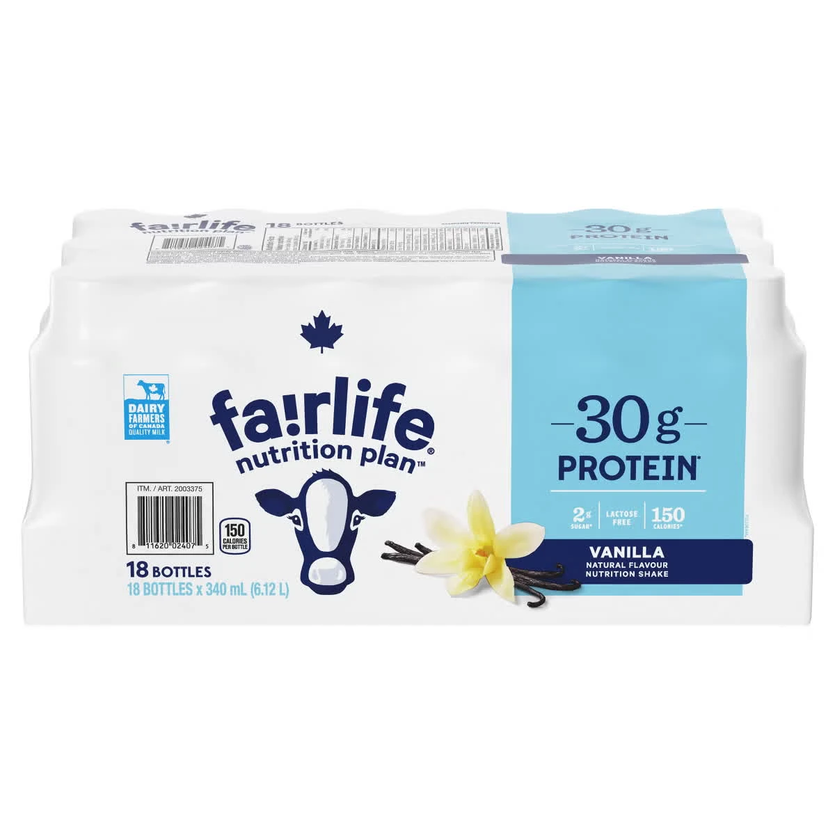 Fairlife Vanilla Protein Shake, 18 × 340 mL Case