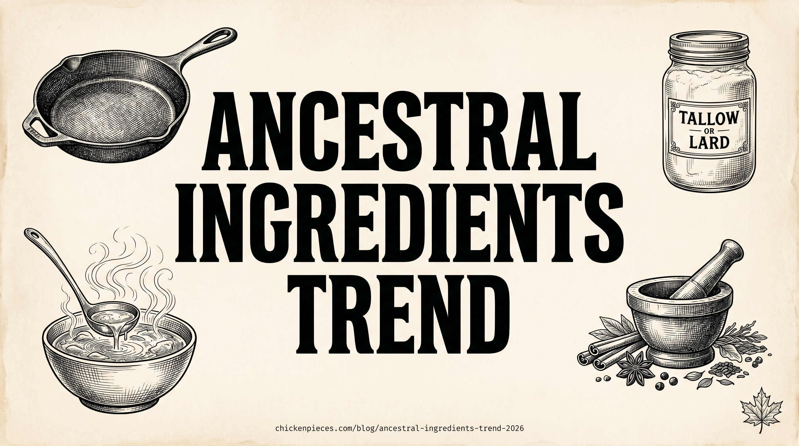Ancestral Ingredients Trend 2026 - Chicken Pieces