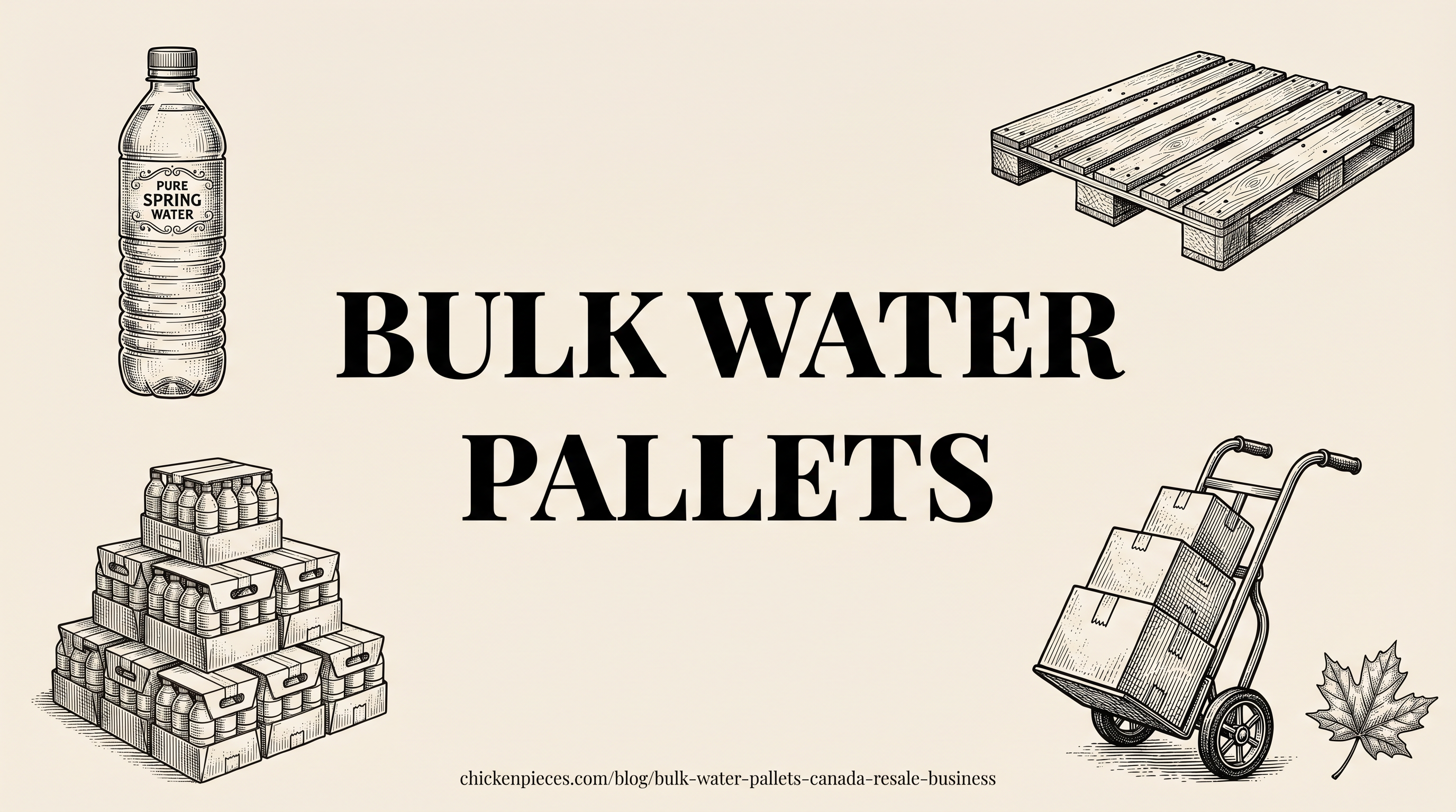 Bulk Water Pallets Canada: Start Your Resale Business - Chicken Pieces