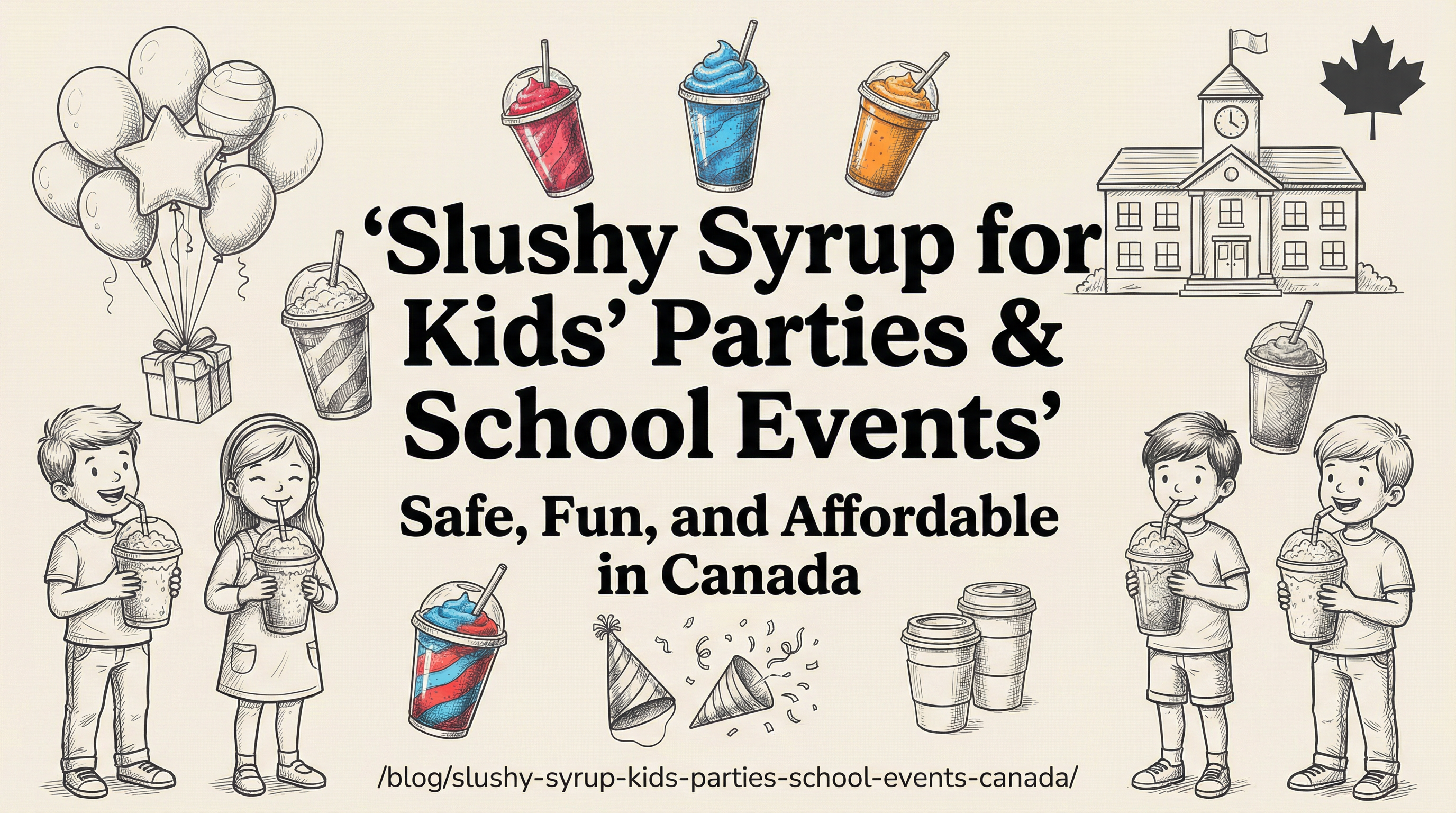 Slushy Syrup for Kids' Parties and School Events in Canada - Chicken Pieces