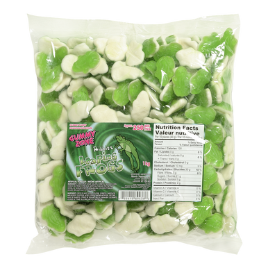 Gummy Frogs Bulk Food Service 28 lbs/12.70 kgs, Green