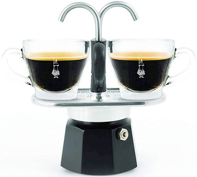Bialetti Moka Mini Express Espresso Maker - 2 Cup (Black Base)