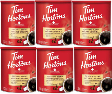 Tim Hortons Original Blend Fine Grind Coffee, 1.36 kg/48 oz., (3 pack)  {Imported from Canada} 