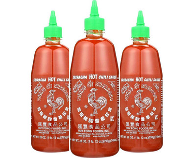 Huy Fong Bulk Sriracha Hot Chili Sauce - 12/Case