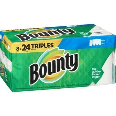 Bounty Select-A-Size Paper Towels, 8 Triple Rolls