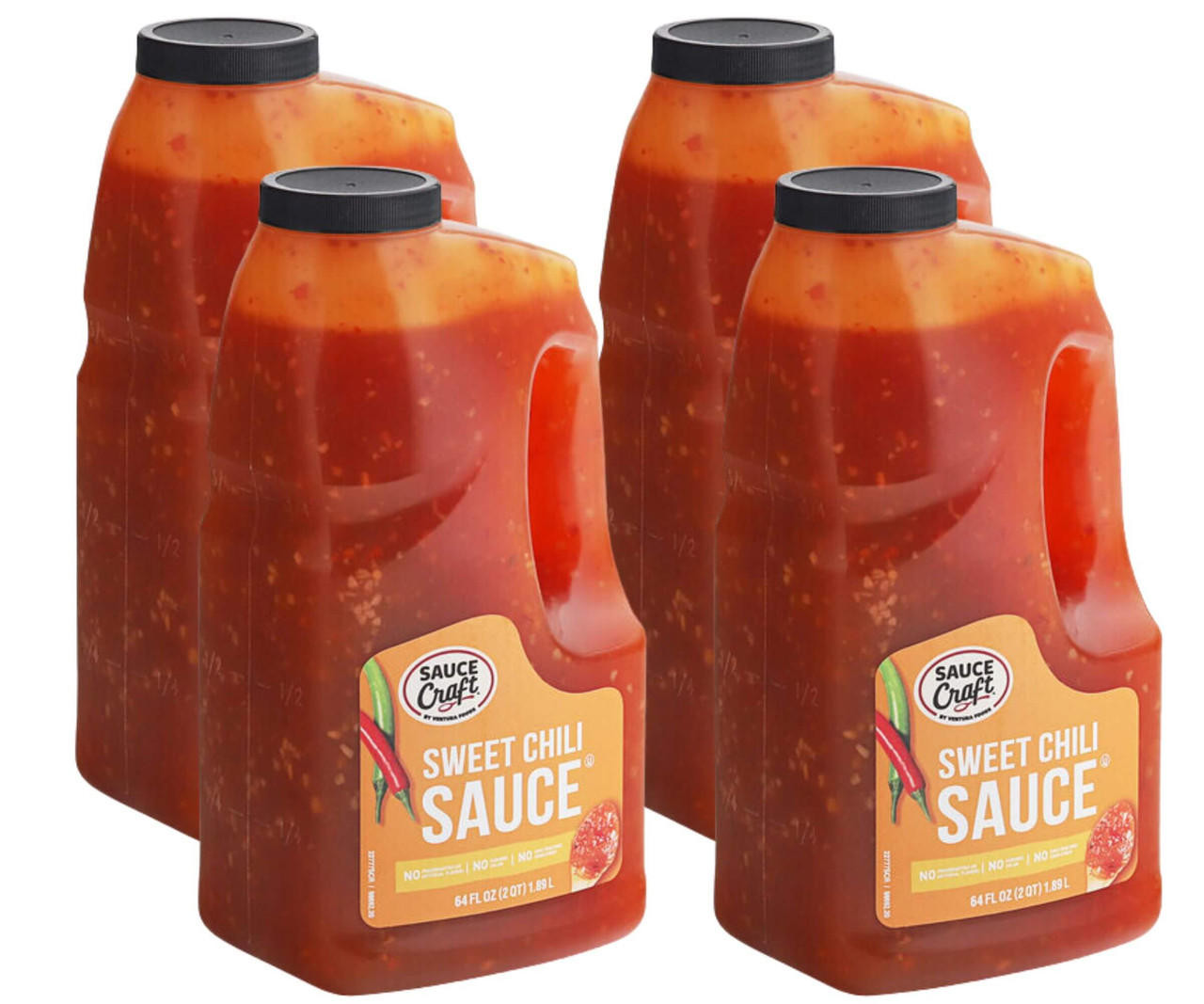 Sauce Craft Sweet Chili Sauce 0.5 Gallon - 4/Case | Delightful Sweet and Spicy Condiment