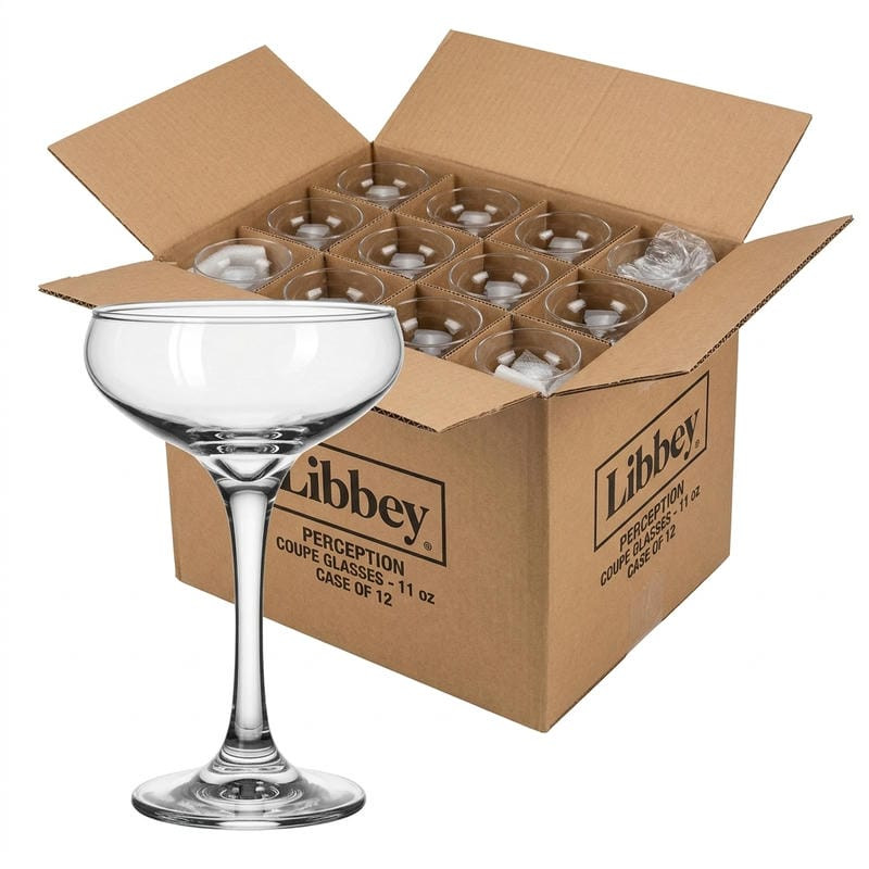 Libbey Perception 8.5 oz. Chic Coupe Cocktail Glass Set - 12/Case