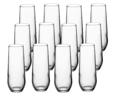 Libbey 9 oz. Boost Stackable Stemless Martini Glass - 12/Case