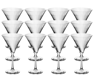 Libbey Paneled Martini Glasses, 9.5-ounce, Set of 4