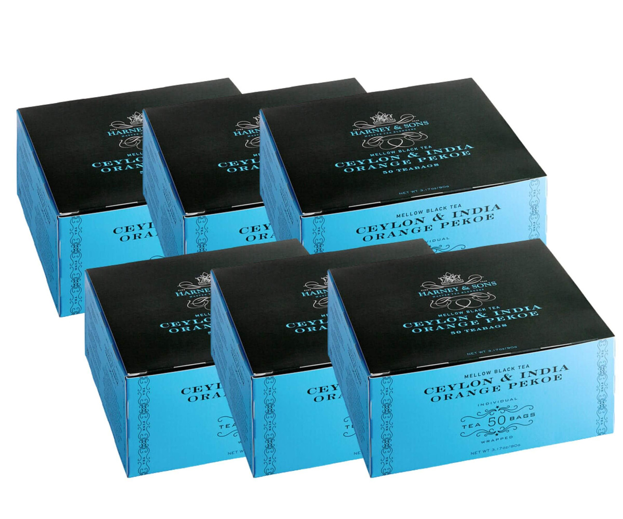 Harney & Sons Classic Elegance Orange Pekoe Tea Bags 50/Box (6/Case)