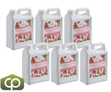 Bossen Strawberry Concentrated Bubble Tea Syrup with Some Pulp 4lbs/64 ...