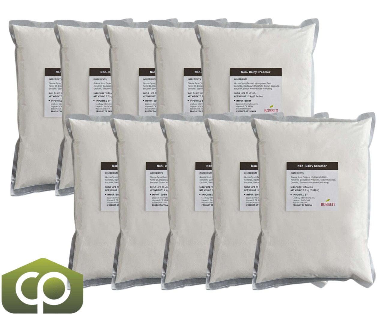 Bossen 1.2 kg (2.64 lb.) Non-Dairy Creamer Powder - Creamy Bliss for Bubble Tea(10/Case)