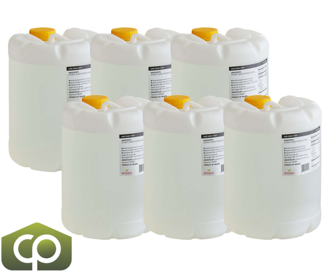 Bossen Cane Sugar Syrup 5 Gallon - Sweeten Your Bubble Tea Bliss(6/Case)