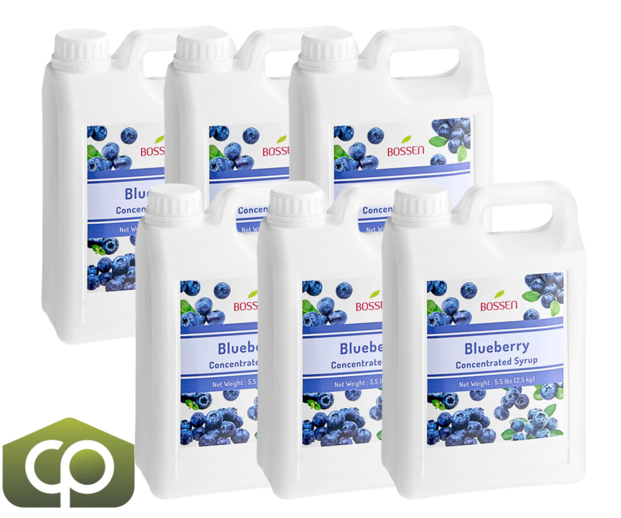 Bossen Blueberry Bubble Tea Concentrated Syrup 64 fl. oz. | Real Blueberry Juice(6/Case)
