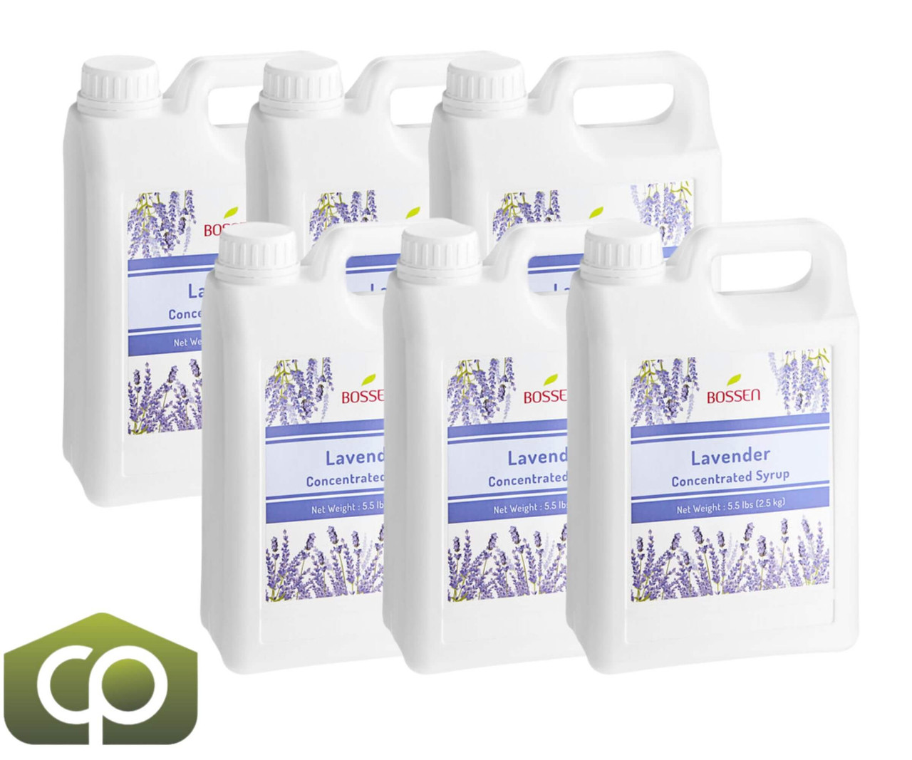 Bossen Lavender Bubble Tea Concentrated Syrup 64 fl. oz. (1.89 L) - Real Lavender Juice(6/Case)