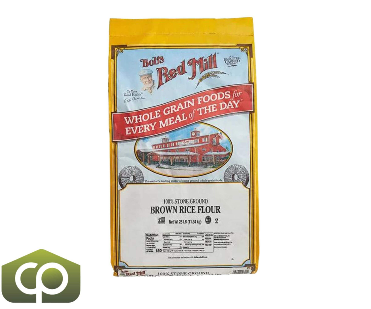 Bob's Red Mill 25 lbs. (11.34 kg) Gluten-Free Brown Rice Flour - Stone Ground Goodness