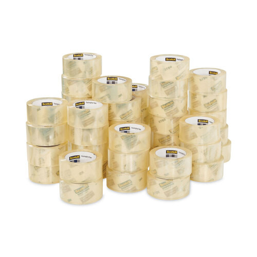 3M Scotch Secure Seal Packaging Tape Bulk 8 Pack (6/case)-Total 48Ct