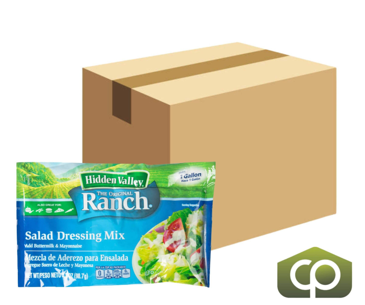 Hidden Valley Ranch Effortless Elegance Salad Dressing Mix - 3.2 oz., 18/Case
