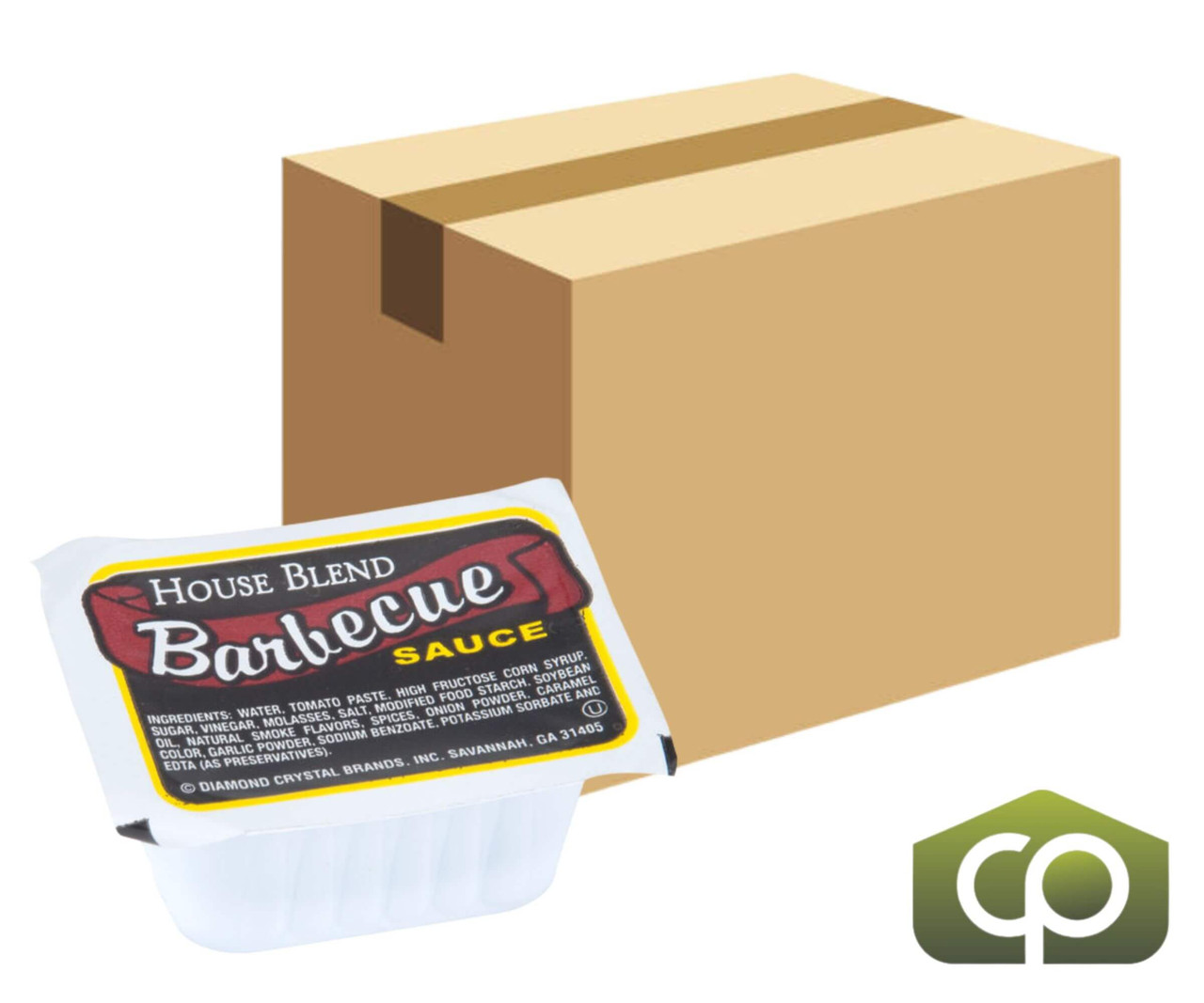 BBQ Sauce Portion Cups - 1oz, 100/Case - Flavorful Convenience for Fast Food