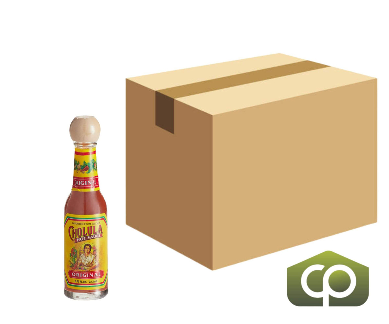 Cholula Original Hot Sauce Mini Bottles - 0.75 fl. oz, 48/Case - Balanced Heat