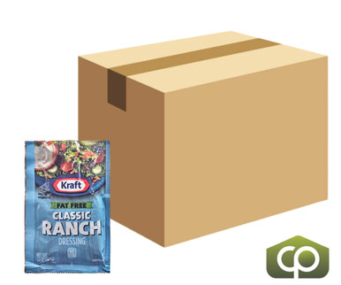 Kraft Fat-Free Ranch Dressing Packet - 1.5 oz. (60/Case), Creamy & Health
