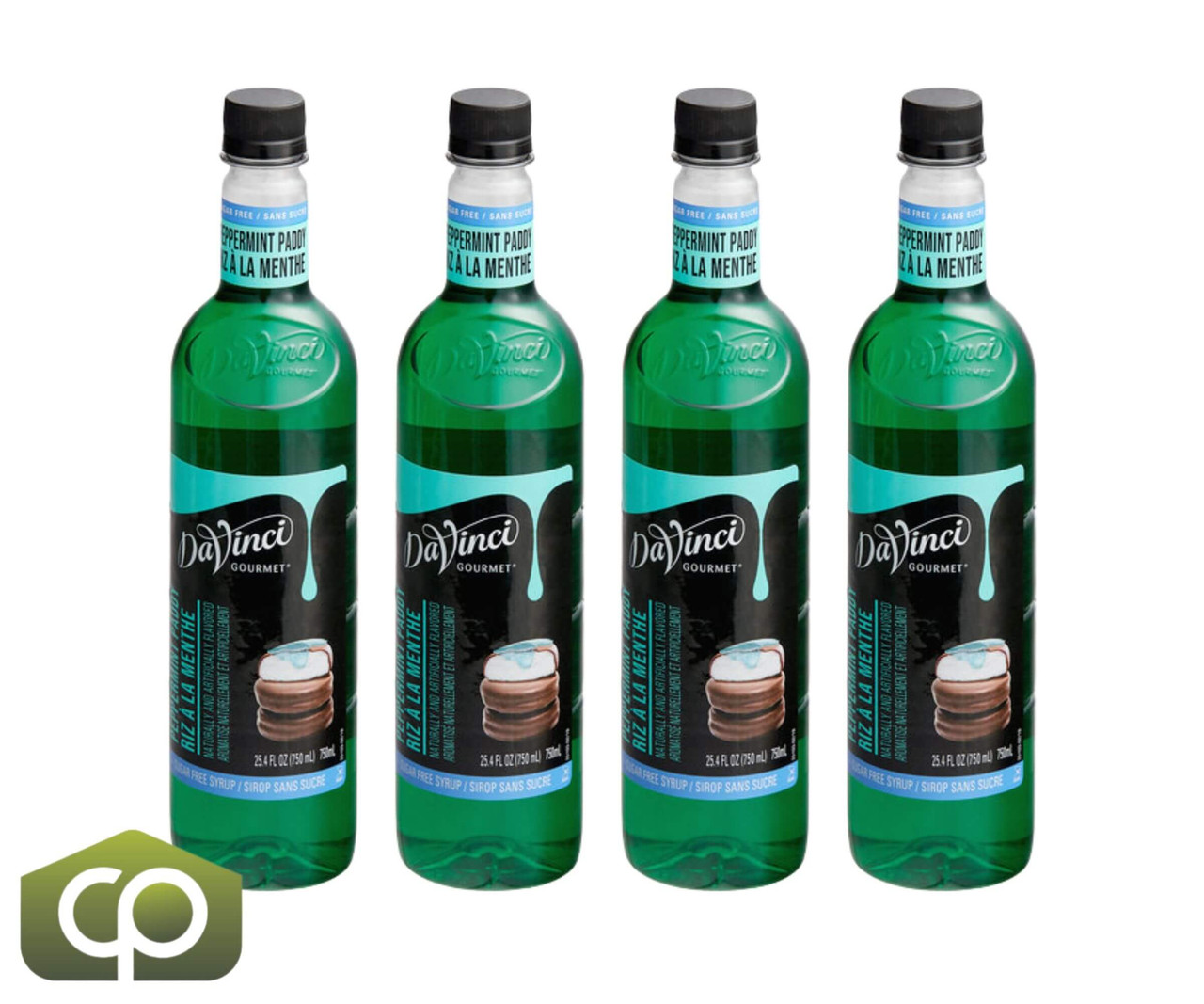 DaVinci Gourmet Sugar-Free Peppermint Paddy Sweetener Flavoring Syrup 750 mL