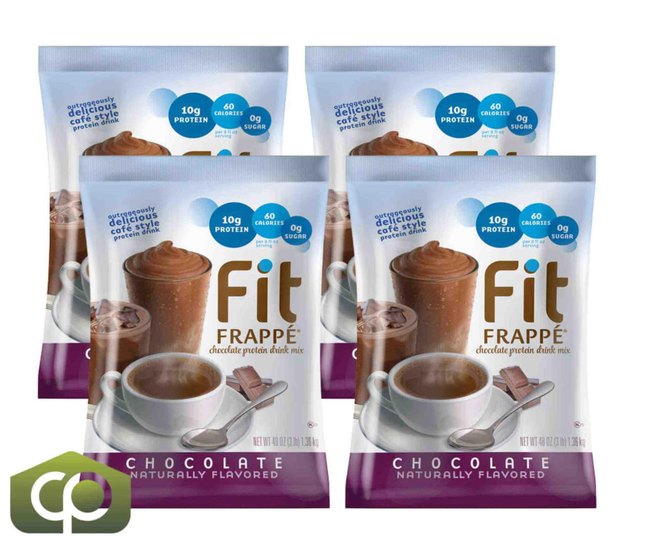 Big Train 3 lb. Fit Frappe Chocolate Delight Protein Drink Mix (4/Case)