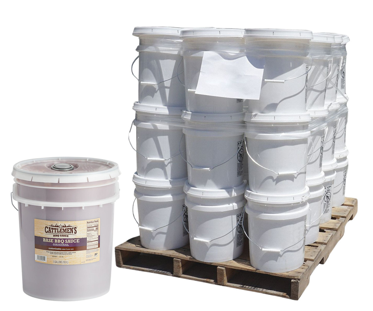Cattlemen's 5 Gallon Original BBQ Sauce Bulk Food Service I Pallet of 36 I Total 72 Gallons