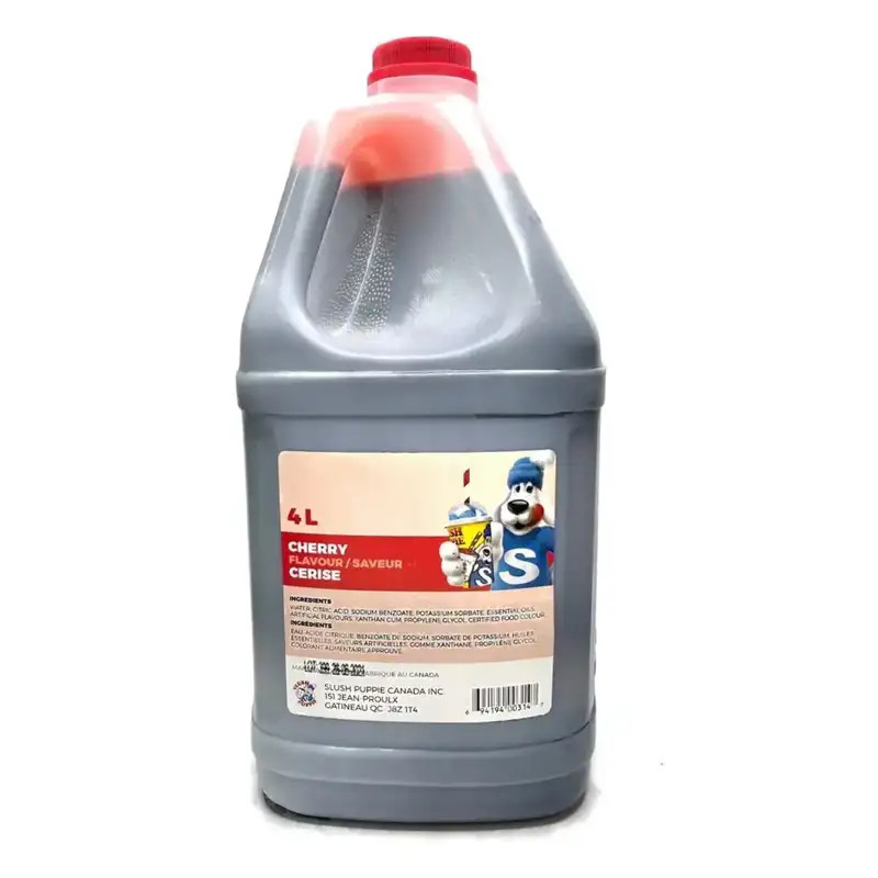 Slush Puppie Cherry Slushy Syrup 5:1 Concentrate 4L