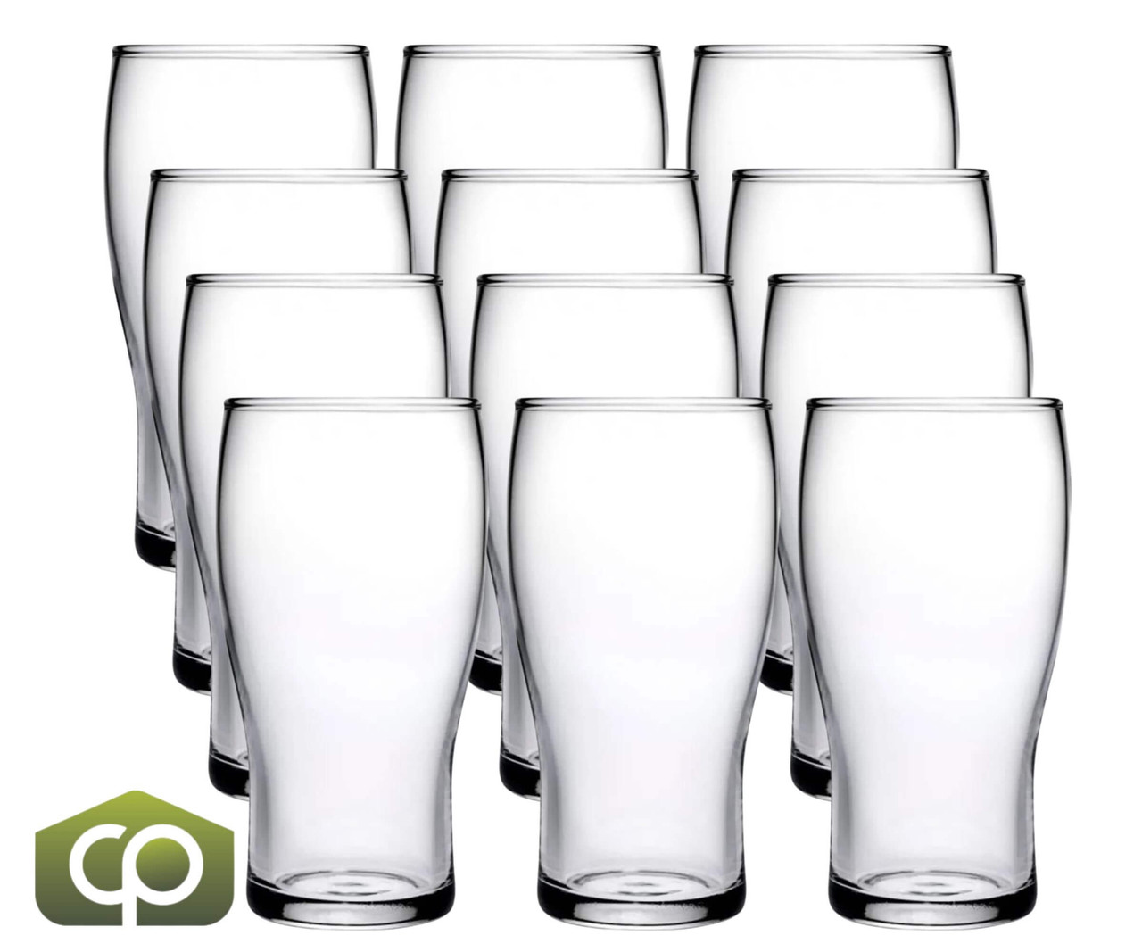Anchor 90243 20 oz Tulip Beer Glass, Clear, Rim-Tempered, Tulip Design, 12/Case