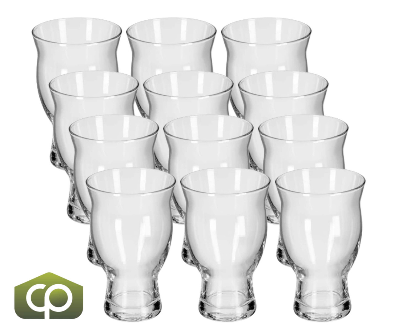 Libbey 1009 16 3/4 oz Craft Beer Glass, Clear Glass, Flared Top, 12/Case