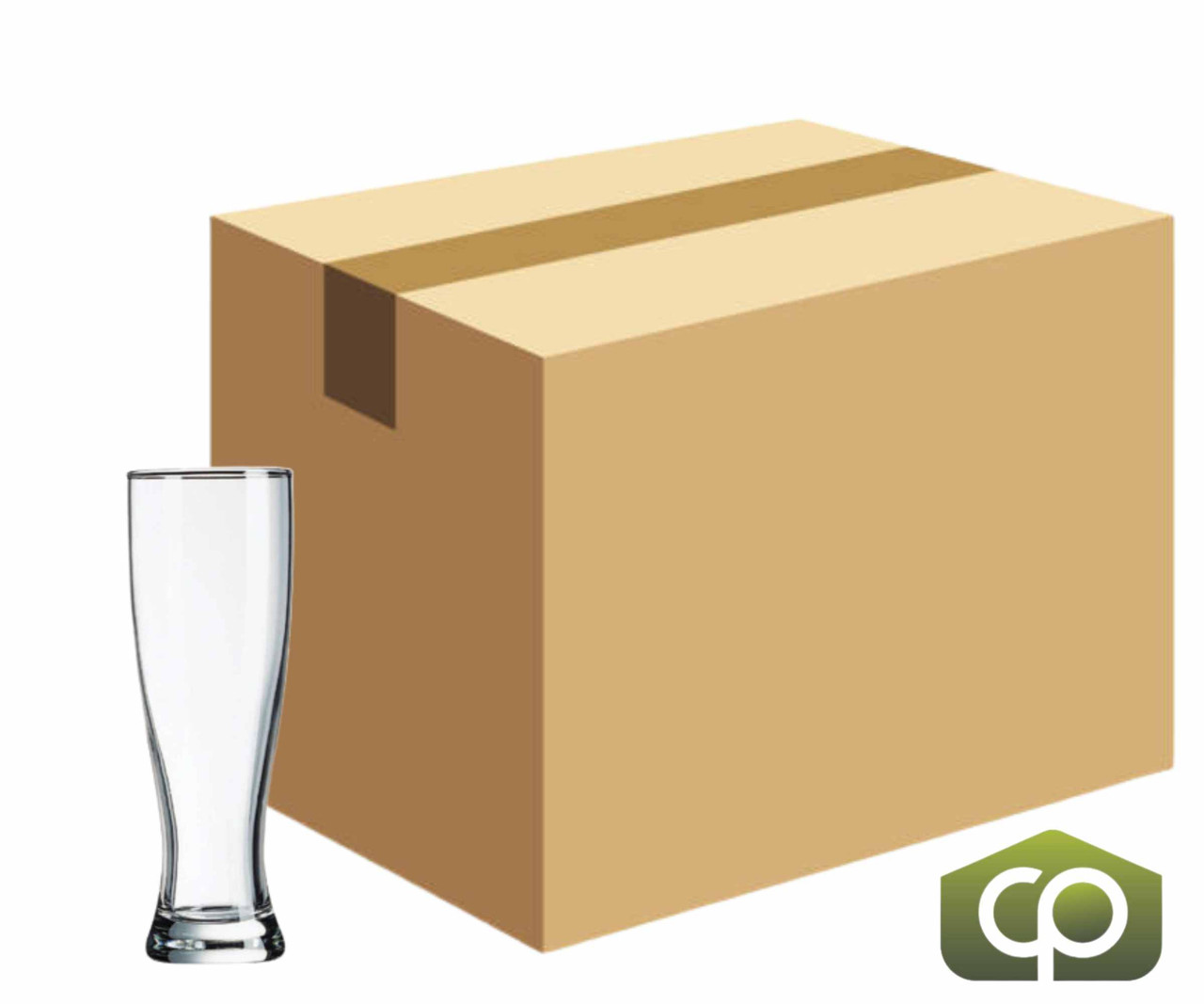 Arcoroc 21053 16 oz Grand Pilsner Beer Glass - Tall Body (36/Case)
