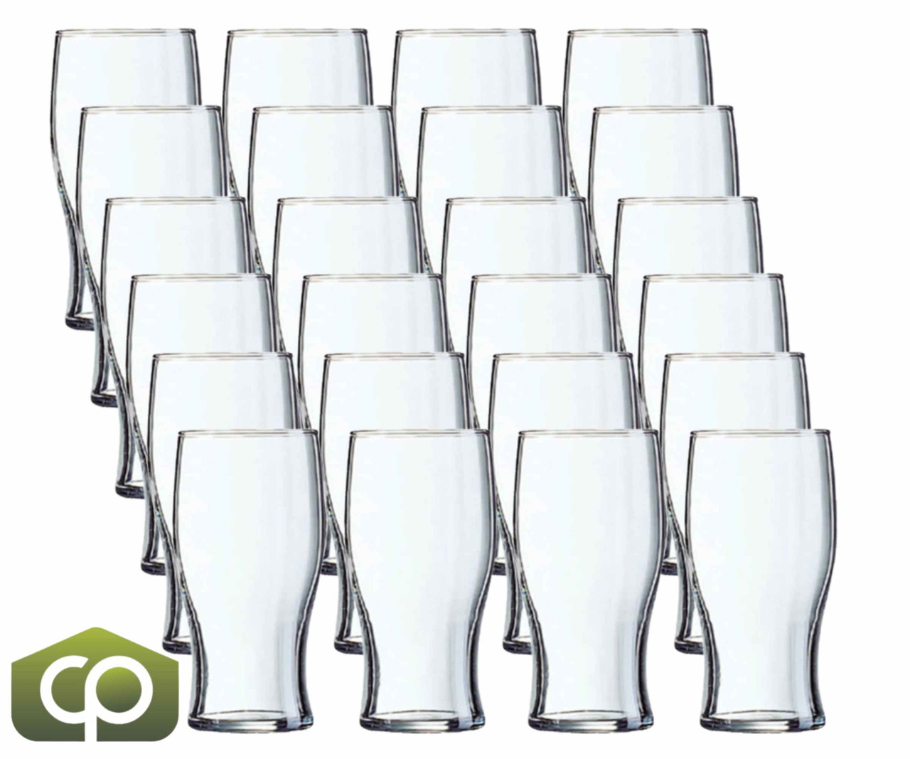 Arcoroc P3008 20 oz Tulip Beer Glass (24/Case) - Elegant Curved Silhouette