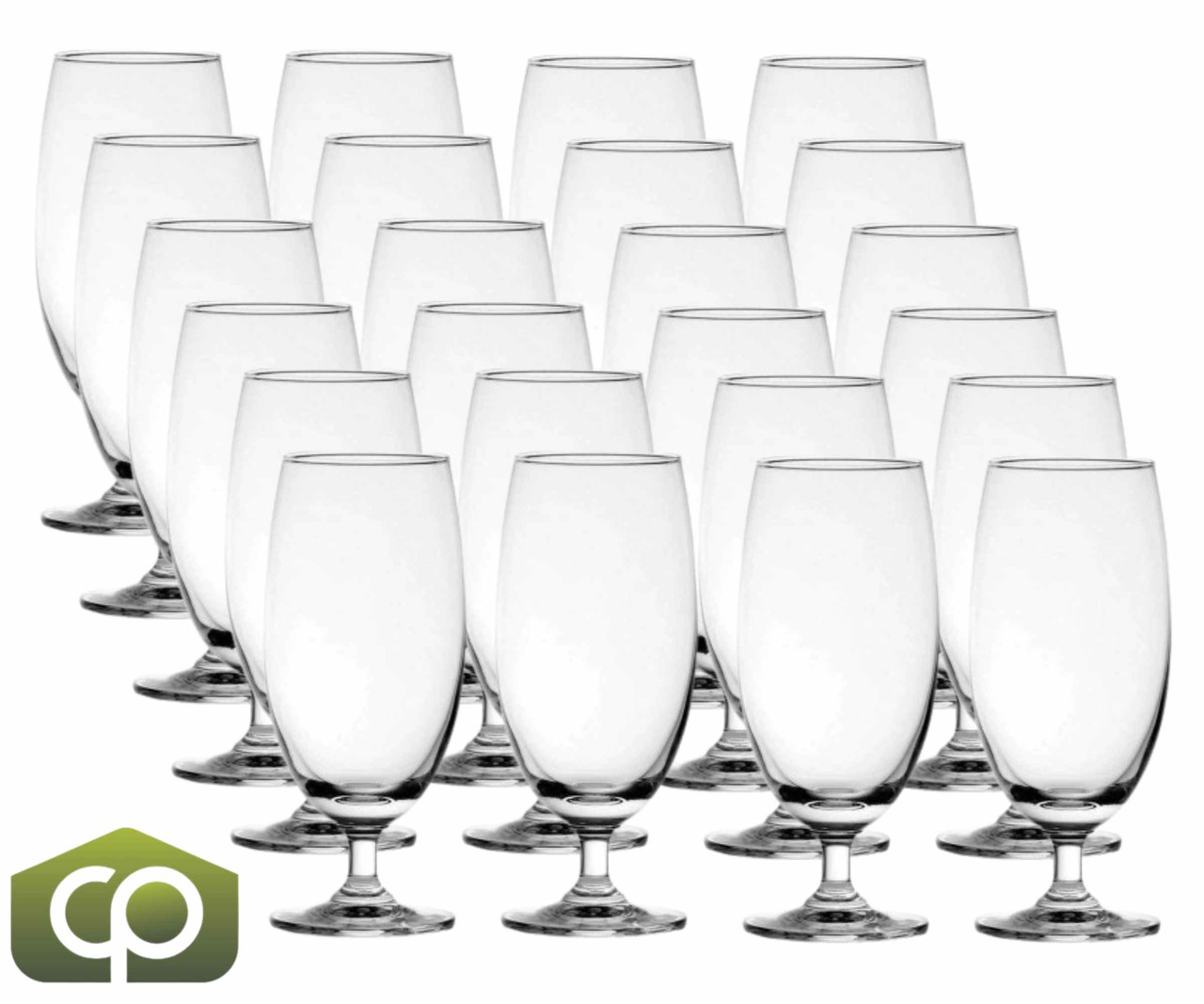 Anchor 14175 14 oz Stemmed Beer Glass - Elegant Design, Clear Glass (24/Case)