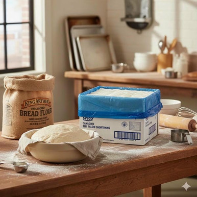 Sysco Canadian Beef Tallow Shortening 20kg