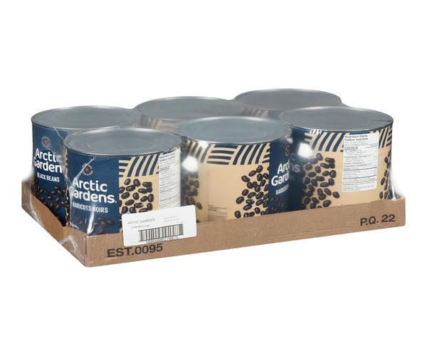 Arctic Gardens Bean Black 2.84L/96 oz (6/Case)- High Fiber, Low-Fat Protein Source- Canadian Made